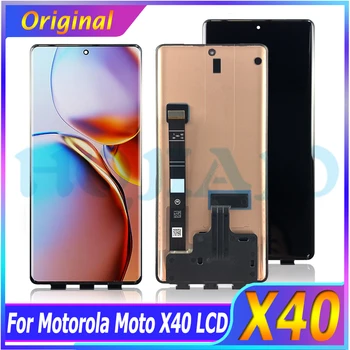 6,7 “Оригинальный AMOLED Для Motorola Moto X40 ЖК-дисплей Экран Сенсорная Панель Дигитайзер В Сборе Для Moto X40 XT2301-5 ЖК-дисплей  5