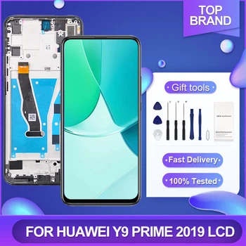 6,59 Дюймовый Y9 Prime 2019 Дисплей Для Huawei P Smart Z Lcd Сенсорная Панель Дигитайзер Экрана L21 L22 LX3 В Сборе С Рамкой 1ШТ  5