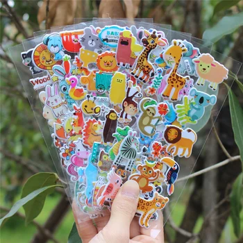 Мультяшные наклейки Детские наклейки 3D пузырь Динозавр Детский сад Награда за раннее образование Мальчик Девочка Наклейка  5