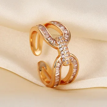 Кольцо от беспокойства Вращающееся кольцо для женщин Кольца для снятия стресса с пальцев с шариками Регулируемые Вращающиеся кольца  3