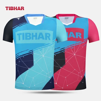 Tibhar 2023 Мужская Женская футболка для пинг-понга, рубашки с коротким рукавом, одежда, спортивная одежда, футболка для настольного тенниса  5