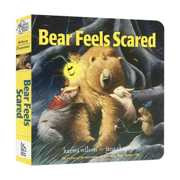 Медведь испугался, Детские книжки для малышей в возрасте 1, 2, 3 лет, английская книжка с картинками 9781442427556  10