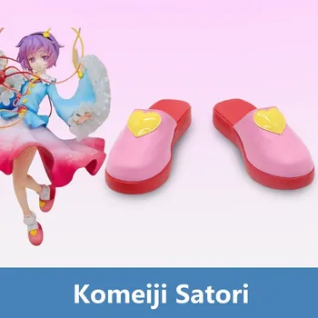 Японский аниме Touhou Project Комэйдзи Сатори Обувь для косплея Милые Тапочки ручной работы  1