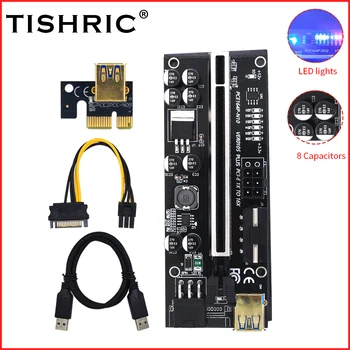 10ШТ TISHRIC PCIE Riser 010s Плюс PCI-E 16X Riser Card Источник Питания для майнинга Видеокарты GPU Адаптер Riser 010 для Биткоина  10