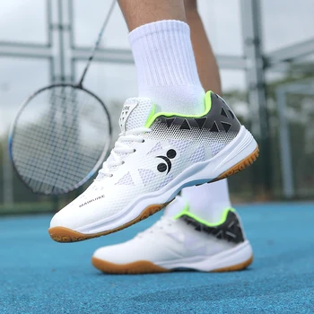 Легкие мужские корты из ТПУ-сетки, дышащие кроссовки, кроссовки для бадминтона и настольного тенниса  10