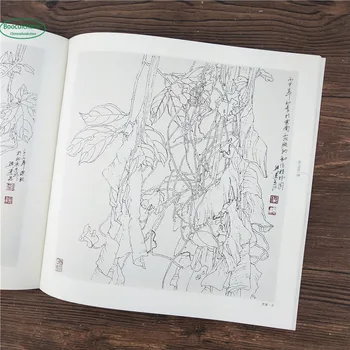 5 книг по китайской дотошной технике гунби, учебник по рисованию линий для начинающих  10
