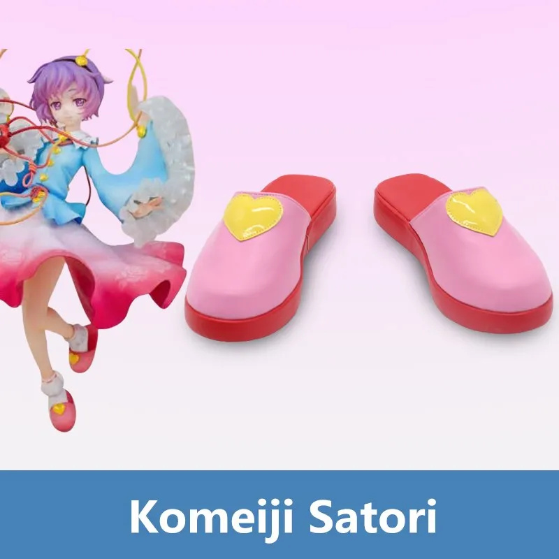 Японский аниме Touhou Project Комэйдзи Сатори Обувь для косплея Милые Тапочки ручной работы